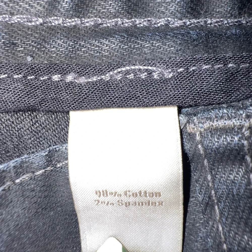 Banana Republic Jeans Mens 34x32 Gray Regular Fit Straight Denim Stretch